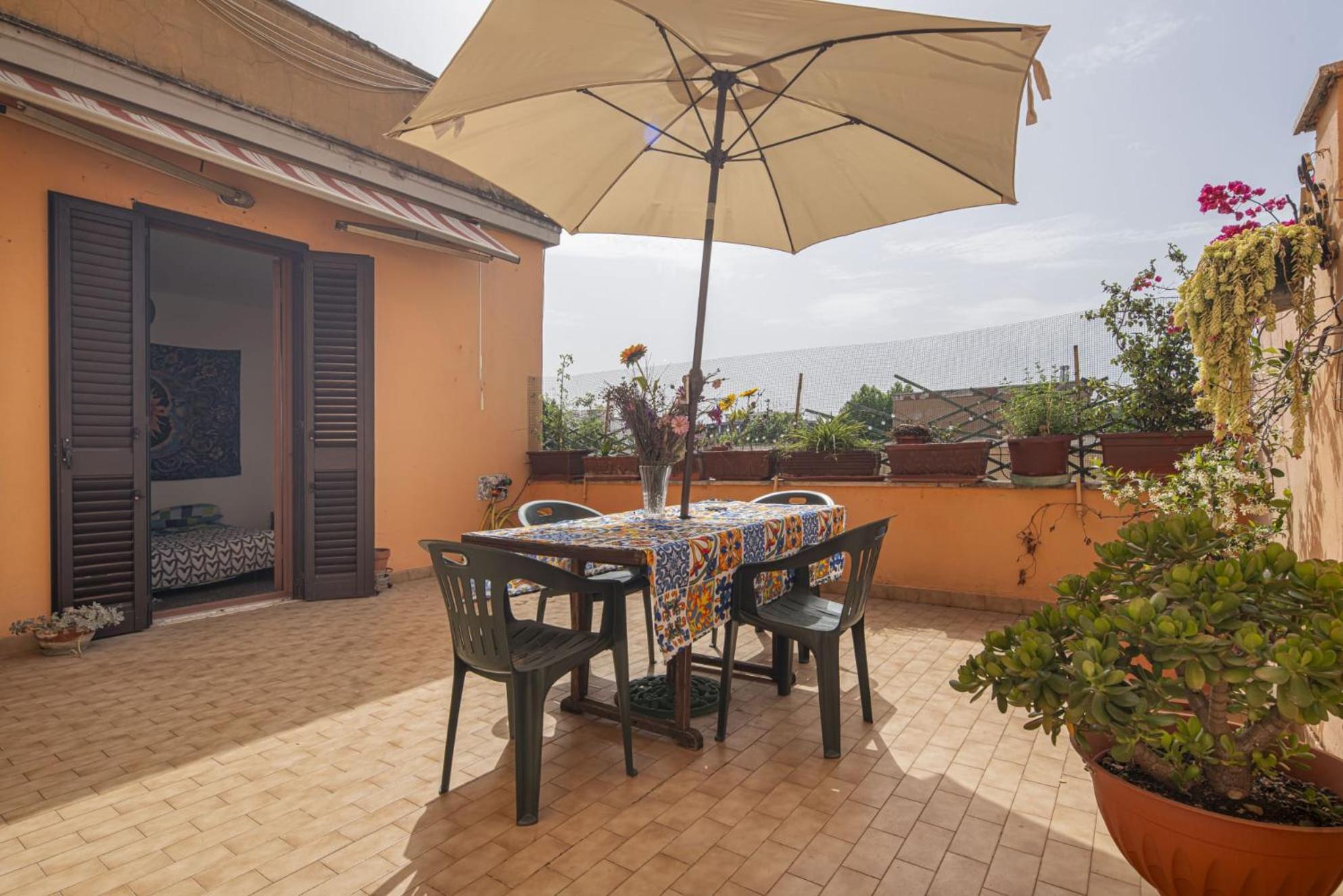 Apartament Carola'S Terrace / La Terrazza Di Carola Rzym Zewnętrze zdjęcie